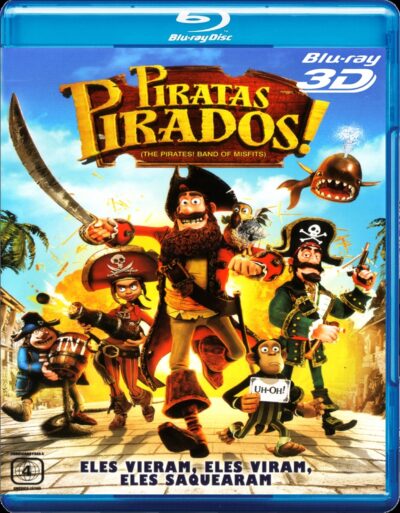 Piratas Pirados 3D + 2D (2012) Blu-ray Dublado Legendado